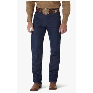 Wrangler Cowboy Cut Jeans Mens 35x30 Dark Wash 13MWZ Original‎ Fit Pro Rodeo